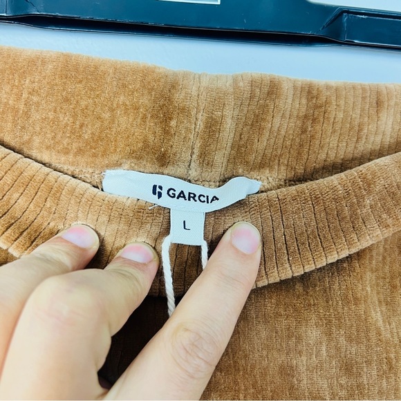 Garcia Cord Honey Brown Front Pocket Mini Skirt women size L - Picture 11 of 13